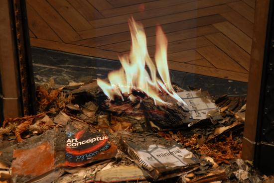 �����¯ Virtual fire place ȫϢ��Ӱװ�� Installation with hologram 2010