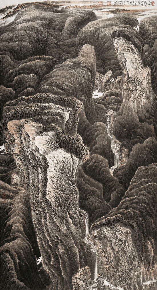 《高山仰止》 95×180cm 2004年