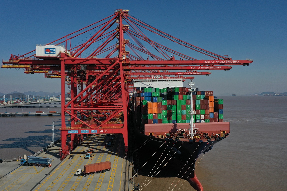 宁波舟山港：2023年集装箱吞吐量同比增长5.85%