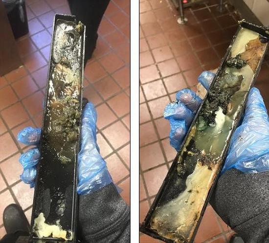 美国男子Nick在其Twitter上发照片称,这是麦当劳冰淇淋机上的零件。